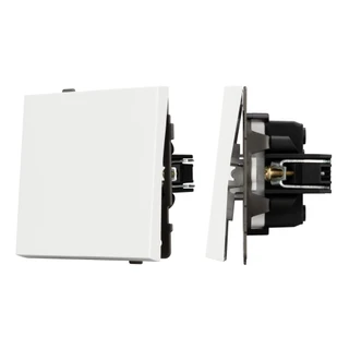 Фото #1 товара Механизм выключателя одноклавишный проходной SWT-TENDO-MKP1-SFPL-WH (230V, 10A) (Arlight, -)