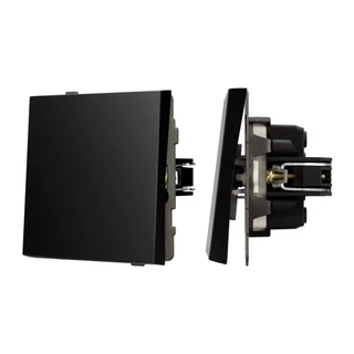 Фото #1 товара Механизм выключателя одноклавишный перекрёстный SWT-TENDO-MKX1-PL-BK (230V, 10A) (Arlight, -)