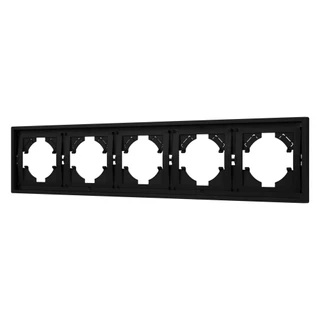 Фото #1 товара Рамка пластиковая FRM-TENDO-SFPL-5-BK (Arlight, Матовый черный)