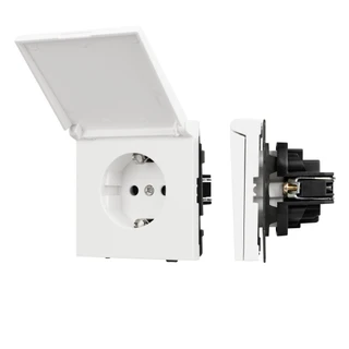 Фото #1 товара Механизм розетки влагозащищённый SCT-TENDO-MCP-SFPL-WH (230V, 16A) (Arlight, Матовый белый)