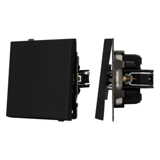 Фото #1 товара Механизм звонкового выключателя SWT-TENDO-MKR1-SFPL-BK (230V, 10A) (Arlight, -)