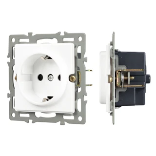 Фото #1 товара Механизм электрической розетки SCT-GP-MEU-PL-WH (250V, 16A) (Arlight, -)