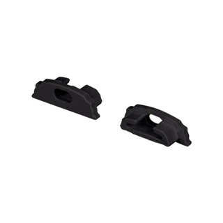 Фото #1 товара Заглушка ARH-BENT-W18 BLACK с отверстием (Arlight, Пластик)