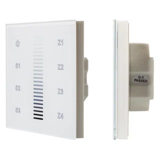 Фото #1 товара INTELLIGENT ARLIGHT Сенсорная панель DALI-901-11-ADDR-3SC-DIM-DT6-IN White (BUS) (IARL, IP20 Пластик, 3 года)