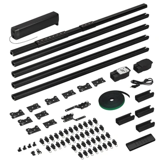 Фото #1 товара Карниз для штор с электроприводом CNK-M1-TY-RF-5M-BK (Arlight, IP20 Металл, 5 лет)