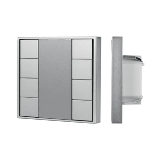 Фото #1 товара INTELLIGENT ARLIGHT Кнопочная панель DALI-201-23-8K-D2-IN Silver (BUS, Frame) (IARL, IP20 Металл, 3 года)