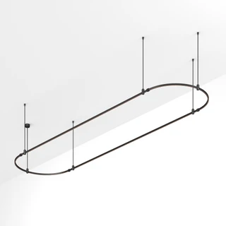Фото #1 товара Основание ART-APRIORI-OVAL-ROD-800-4000x1000 (BK) (Arlight, IP20 Металл, 3 года)