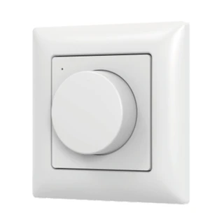Фото #1 товара INTELLIGENT ARLIGHT Роторная панель SMART-RF-801-32-MULTI белая, закруг. (3V, пластик, 2.4G) (IARL, IP20 Пластик, 5 лет)