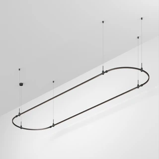 Фото #1 товара Основание ART-APRIORI-OVAL-HANG-4000x1000 (BK) (Arlight, IP20 Металл, 3 года)