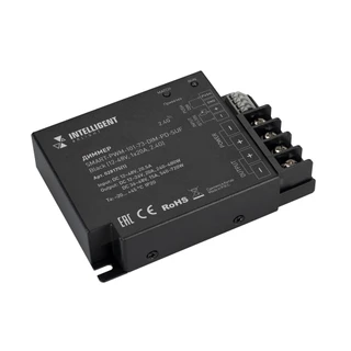 Фото #1 товара INTELLIGENT ARLIGHT Диммер SMART-PWM-101-73-DIM-PD-SUF Black (12-48V, 1x20A, 2.4G) (IARL, IP20 Металл, 5 лет)