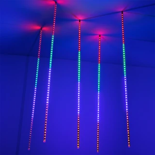 Фото #1 товара Светодиодная гирлянда ARD-ICEFALL-CLASSIC-D12-1000-5PCS-CLEAR-120LED-LIVE RGB (230V, 11W) (Ardecoled, IP65)