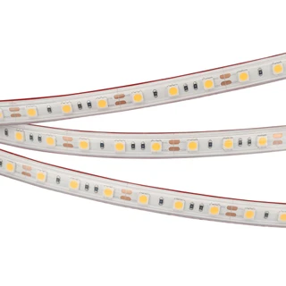 Фото #1 товара Светодиодная лента RTW 2-5000PS 12V White6000 2x (5060, 300 LED, LUX) (Arlight, 14.4 Вт/м, IP67)