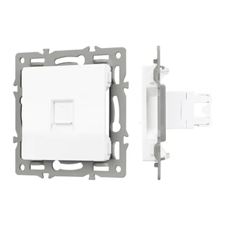Фото #1 товара Механизм компьютерной розетки SCT-MPC1-PL-WH (RJ-45, CAT6) (Arlight, -)