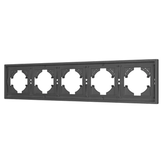 Фото #1 товара Рамка пластиковая FRM-TENDO-SFPL-5-GR (Arlight, Матовый графитовый)