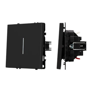 Фото #1 товара Механизм звонкового выключателя LED SWT-NOBE-MKR1-SFPL-L-BK (230V, 10A) (Arlight, Черный оникс)