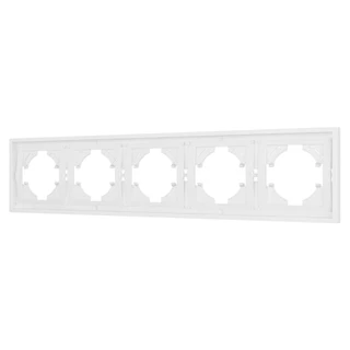 Фото #1 товара Рамка пластиковая FRM-TENDO-PL-5-WH (Arlight, Белый)