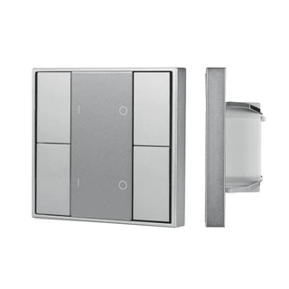 Фото #1 товара INTELLIGENT ARLIGHT Кнопочная панель DALI-201-23-2G-DIM-DT6-IN Silver (BUS, Frame) (IARL, IP20 Металл, 3 года)