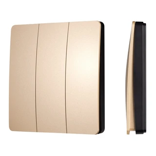Фото #1 товара INTELLIGENT ARLIGHT Кнопочная панель KINETIC-801-22-3G-WP-SUF Gold (No battery, IP67, 433Mhz) (IARL, IP67 Пластик, 3 года)