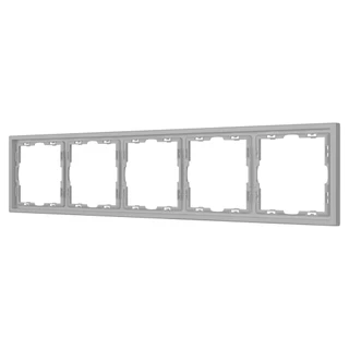 Фото #1 товара Рамка пластиковая FRM-NOBE-SFPL-5-IS (Arlight, Никель)