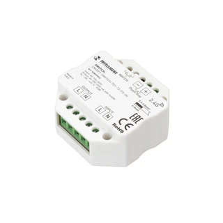 Фото #1 товара INTELLIGENT ARLIGHT Релейный модуль SMART-SWITCH-701-72-PS-IN  (230V, 1x6A, 2.4G) (IARL, IP20 Пластик, 5 лет)