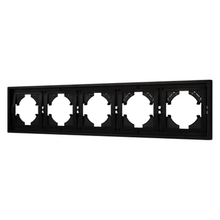 Фото #1 товара Рамка пластиковая FRM-TENDO-PL-5-BK (Arlight, Черный)