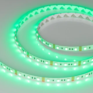 Фото #1 товара Светодиодная лента RT-B60-10mm 12V RGB (14.4 W/m, IP20, 5060, 5m) (Arlight, Открытый)