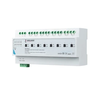 Фото #1 товара INTELLIGENT ARLIGHT Релейный модуль DALI2-708-82-ADDR-DRO-DIN Grey (230V, 8x16A) (IARL, IP20 Пластик, 3 года)