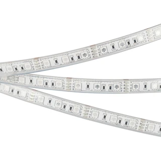 Фото #1 товара Светодиодная лента герметичная RTW-PU-B60-12.5mm 12V RGB (14.4 W/m, IP68, Wire 2m, 5m) (Arlight, -)