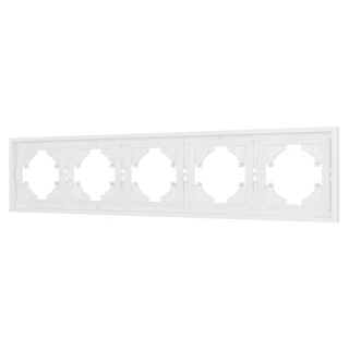 Фото #1 товара Рамка пластиковая FRM-TENDO-SFPL-5-WH (Arlight, Матовый белый)