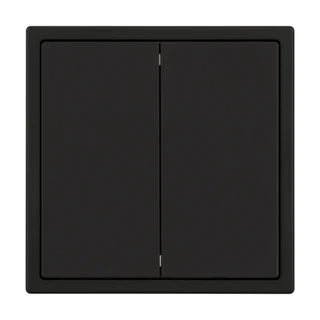 Фото #1 товара Механизм звонкового выключателя двухклавишный SWT-NOBE-MKR2-SFPL-BK (230V, 10A) (Arlight, Черный оникс)