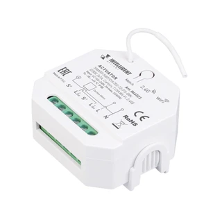 Фото #1 товара INTELLIGENT ARLIGHT Актуатор SMART-SWITCH-702-72-PS-DIN (230V, 2x1A, Curtain, TUYA Wi-Fi, 2.4G) (IARL, IP20 Пластик, 5 лет)