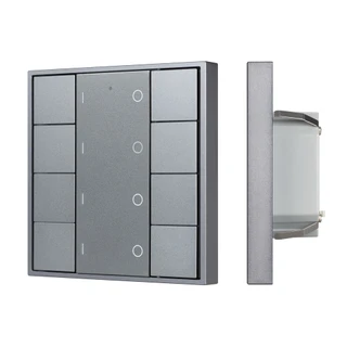 Фото #1 товара INTELLIGENT ARLIGHT Кнопочная панель DALI-201-23-4G-DIM-DT6-IN Silver (BUS, Frame) (IARL, IP20 Металл, 3 года)