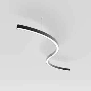 Фото #1 товара Светильник SP-LINE-HANG ARC-S3535-D1500-124W Day4000 (BLACK, 230V) (Arlight, Металл)