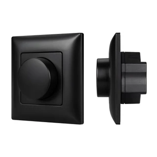 Фото #1 товара INTELLIGENT ARLIGHT Роторная панель SMART-TRIAC-601-32-DIM-IN Black (230V, 1.5A, 2.4G) (IARL, IP20 Пластик, 5 лет)