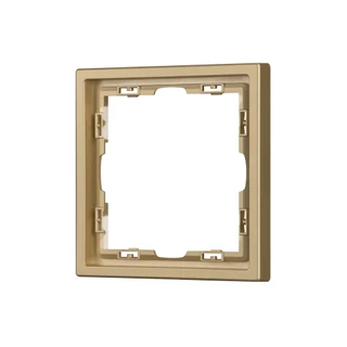 Фото #1 товара Рамка пластиковая FRM-NOBE-SFPL-1-GD (Arlight, Золотой песок)