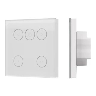 Фото #1 товара INTELLIGENT ARLIGHT Сенсорная панель SMART-TRIAC-601-11 Белая (230V, 1.5A, TUYA Wi-Fi, 2.4G) (IARL, IP20 Пластик, 5 лет)