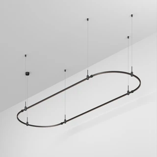 Фото #1 товара Основание ART-APRIORI-OVAL-HANG-3000x1000 (BK) (Arlight, IP20 Металл, 3 года)