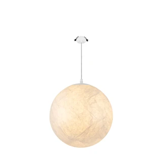 Фото #1 товара Светильник SP-SILKA-HANG-R300-7W Warm2700 (WH, 330 deg, 230V) (Arlight, IP20 Натуральный шелк, 3 года)