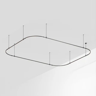 Фото #1 товара Основание ART-APRIORI-RECTANGLE-SOFT-ROD-800-4500x3500 (BK) (Arlight, IP20 Металл, 3 года)