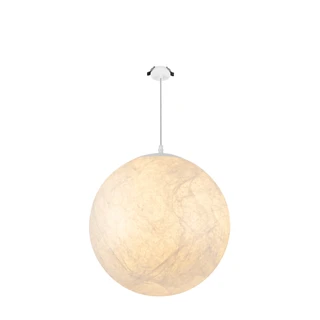 Фото #1 товара Светильник SP-SILKA-HANG-R400-12W Warm2700 (WH, 330 deg, 230V) (Arlight, IP20 Натуральный шелк, 3 года)