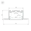 Профиль SL-LINIA55-FANTOM-2500 SEAMLESS ANOD (Arlight, Алюминий)