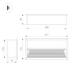 Светильник встраиваемый LTD-RIBONIK-S271x136-10W Warm3000 (Черный, 50 deg, 230V) (Arlight, IP65 Металл, 5 лет)