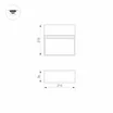 Светильник LGD-TRACE-S215x215-8W Warm3000 (GR, 60 deg, 230V) (Arlight, IP65 Металл, 3 года)