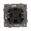 Механизм выключателя двухклавишный проходной SWT-TENDO-MKP2-PL-GD (230V, 10A) (Arlight, Песочный)