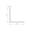 Уголок ARH-W20x20x1-3000 ANOD (Arlight, Алюминий)