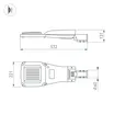 Светильник OXOR-GRES-572х221-45W Day4000 (GR, 150x80 deg, 230V) IP66 (Arlight, -)