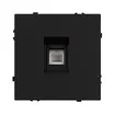 Механизм телефонной розетки SCT-NOBE-MTL1-SFPL-BK (RJ-11, 4C) (Arlight, Черный оникс)