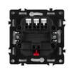 Механизм выключателя трехклавишный непроходной SWT-NOBE-MK03-SFPL-CA (230V, 10A) (Arlight, Кашемир)