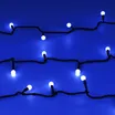Светодиодная гирлянда ARD-BALL-CLASSIC-D13-5000-BLACK-50LED BLUE (230V, 3.5W) (Ardecoled, IP65)