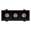 Светильник MS-FLOW-BUILT-S230x85-3x6W Warm3000 (BK, 55 deg, 230V) (Arlight, IP20 Металл, 5 лет)
